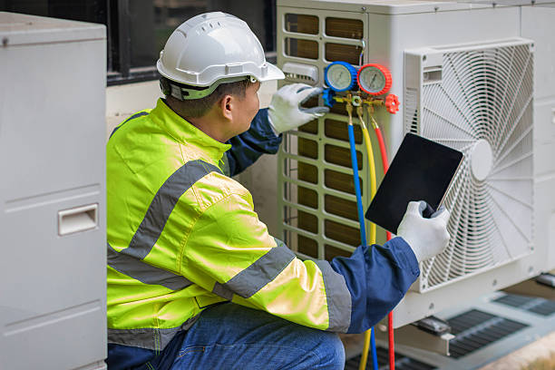 Professional Air Conditioning Repair technician working in Spring, TX